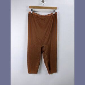 SKIMS Womens Shapewear High-Waisted Sculpting Shorts Plus Size 3X Brown